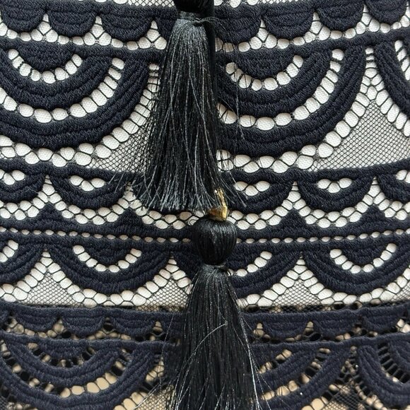 🌟 NWOT — PQ SWIM Black Gold Noah Tunic — Size M/L — Hand-Cut Lace — Retail $160 - Picture 7 of 15